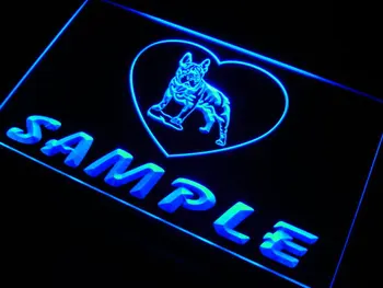

vh-tm Name Personalized Custom French Bulldog Dog House Home Neon Sign with On/Off Switch 7 Colors 4 Sizes