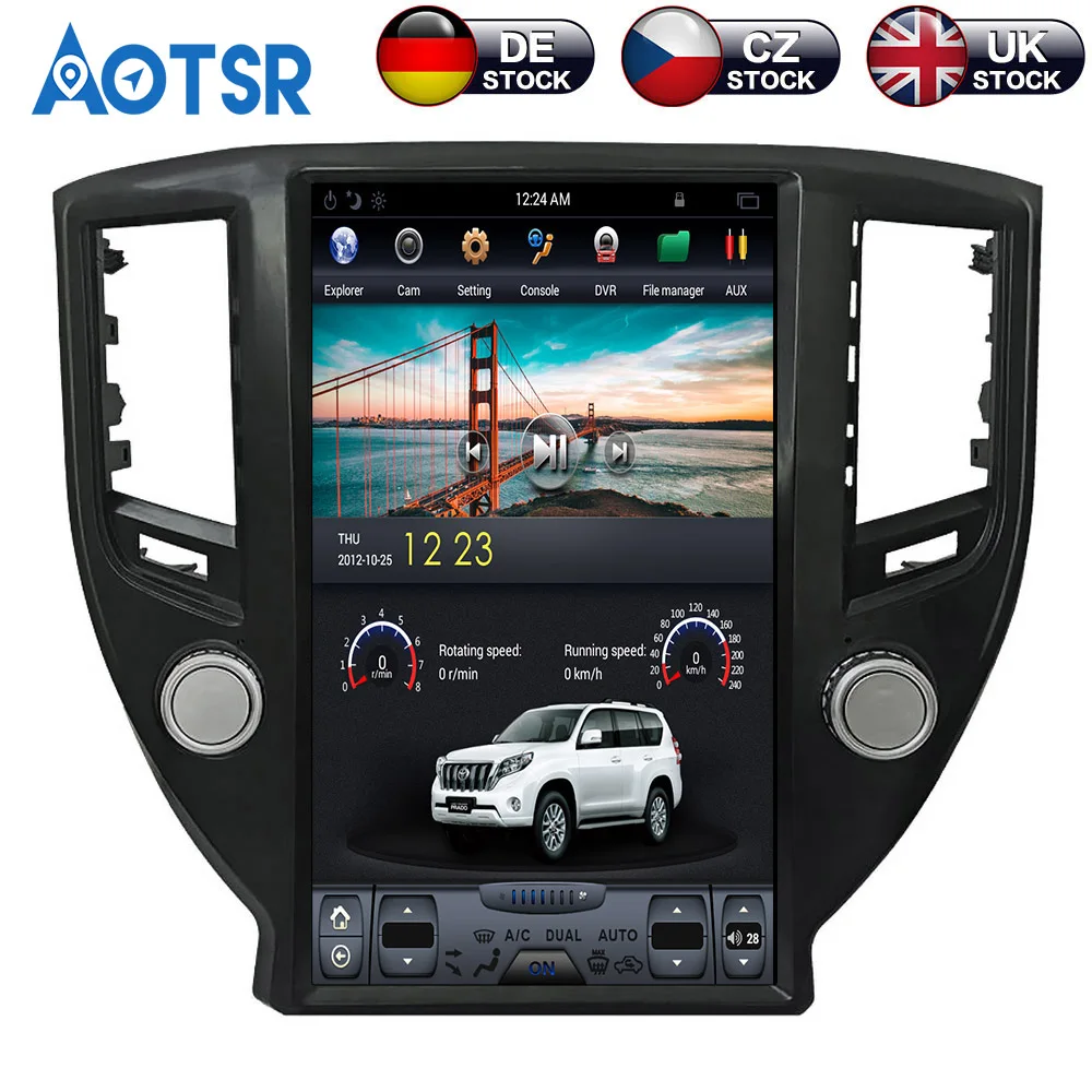 Best Tesla style Car GPS Navigation For TOYOTA CROWN Fourteenth generation car multimedia radio tape recorder 4K H car accessories 7