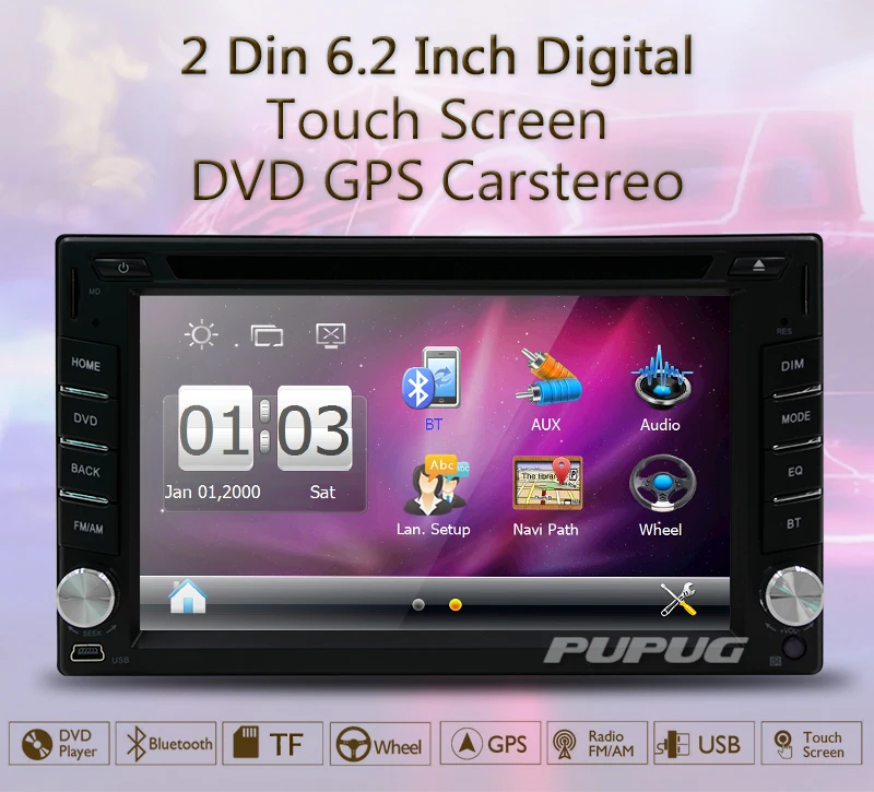 Excellent New Arrival 2 Din 6.2