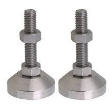 Нержавеющая сталь 50 мм Диаметр M12x50mm резьба фиксированные регулируемые ножки для машинной МЕБЕЛИ ноги Pad Максимальная нагрузка 1,5 тонн упаковка из 4