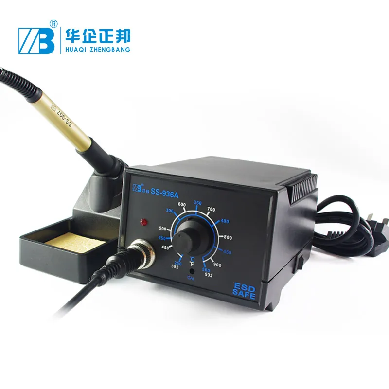 

936A 60W Adjustable Temperature Thermostat Soldering Station Iron Welding ESD Welder Digital Rework Tool