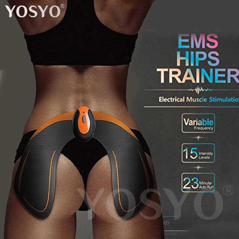  Wireless EMS Hips Trainer Remote USB Rechargeable Muscle Toner Stimulator Butt Toner Helps To Lift 