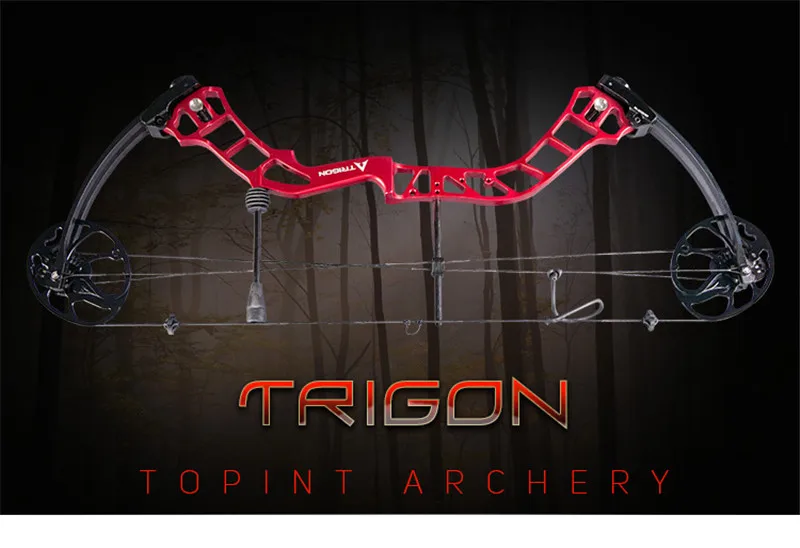 Topoint Archery Trigon Compound Bow Full Package CNC Material 19-30inch Draw Length For Hunting Shooting Right Hand Bow