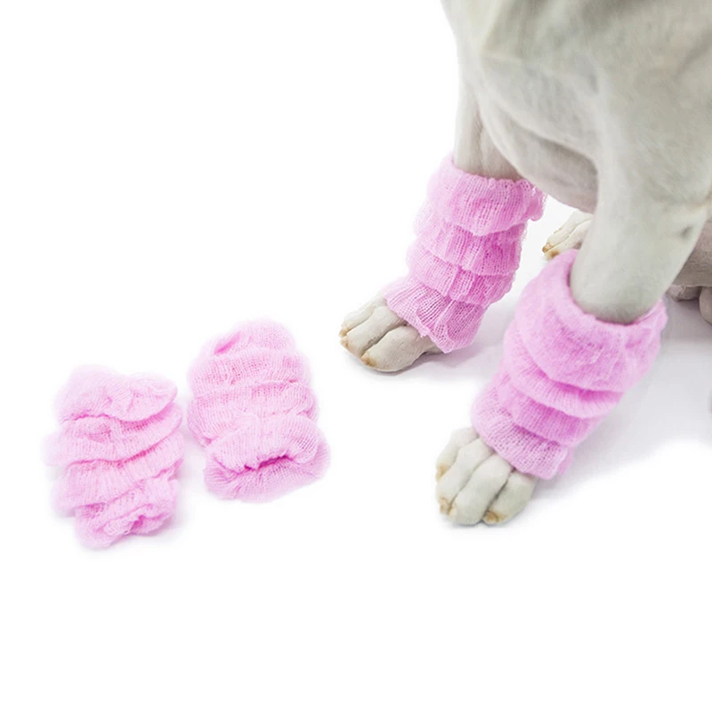 4Pcs/Pack Pet Socks Cover Protection Dog Warm Knee Protector Anti-Skid Pet Legs Warmer Pet Practical Supplies