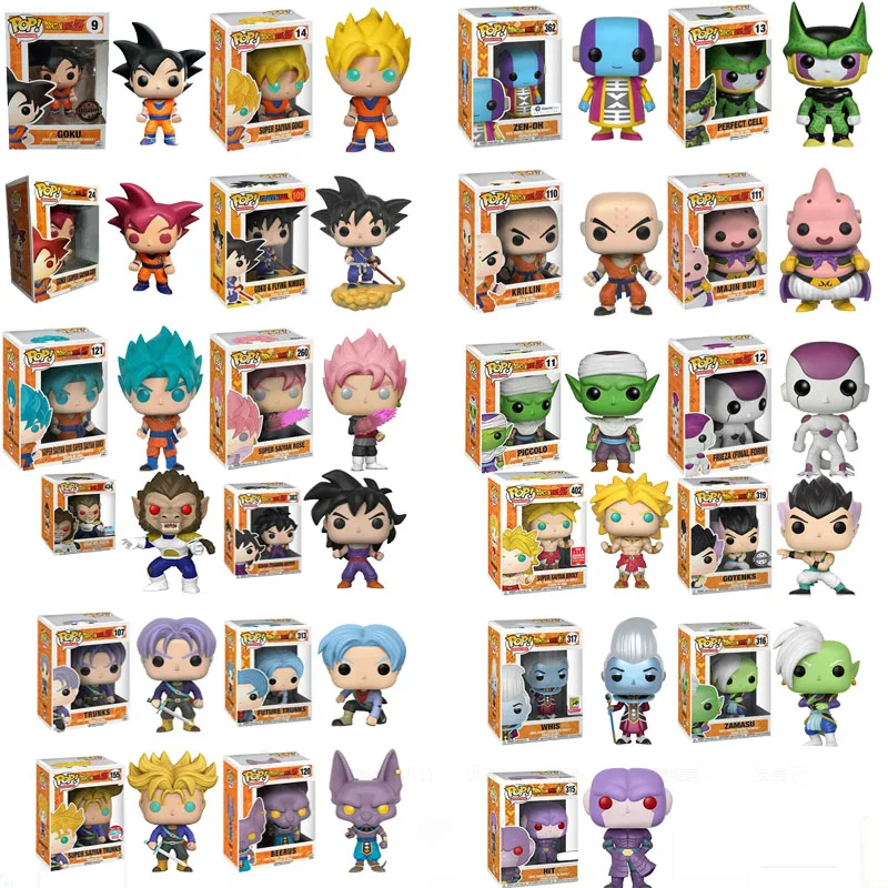 

Funko Pop Movie Dragon Ball Z Super Saiyan Vinyl Action Figure Anime Collection Model Toys For Children