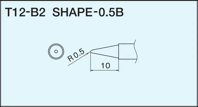 Aiyima T12-B2 заменить Паяльная Жало для Hakko Shape-0.5B Ремонт печатной платы код