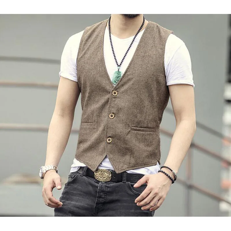 cotton mens vest