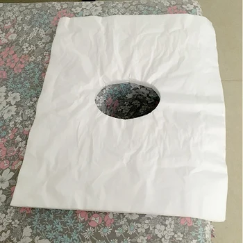 

200Pcs Disposable Face Cradle Cover Massage Face Cover for Beauty Salon 02