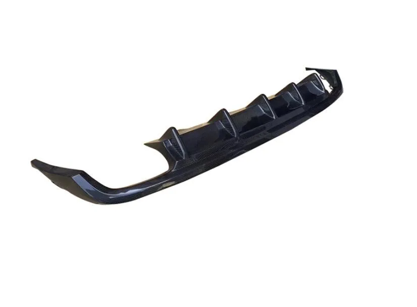 JIOYNG fibra de carbono coche parachoques trasero alerón labio, auto difusor trasero para Audi A6 S6 C7 2012, 2013, 2014, 2015, 2016, 2017, 2018 MTM