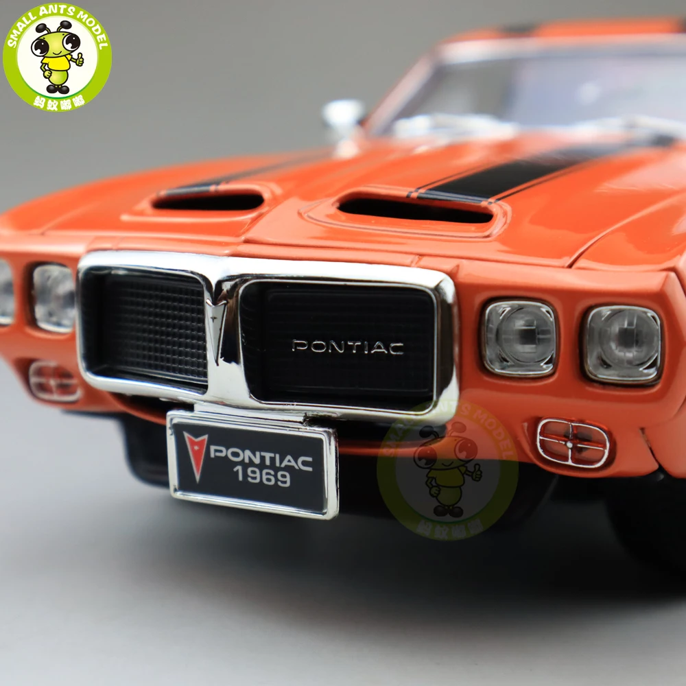 1/18 1969 PONTIAC Жар-птица транс-роуд Подпись литая модель автомобиля игрушки для мальчиков и девочек подарок