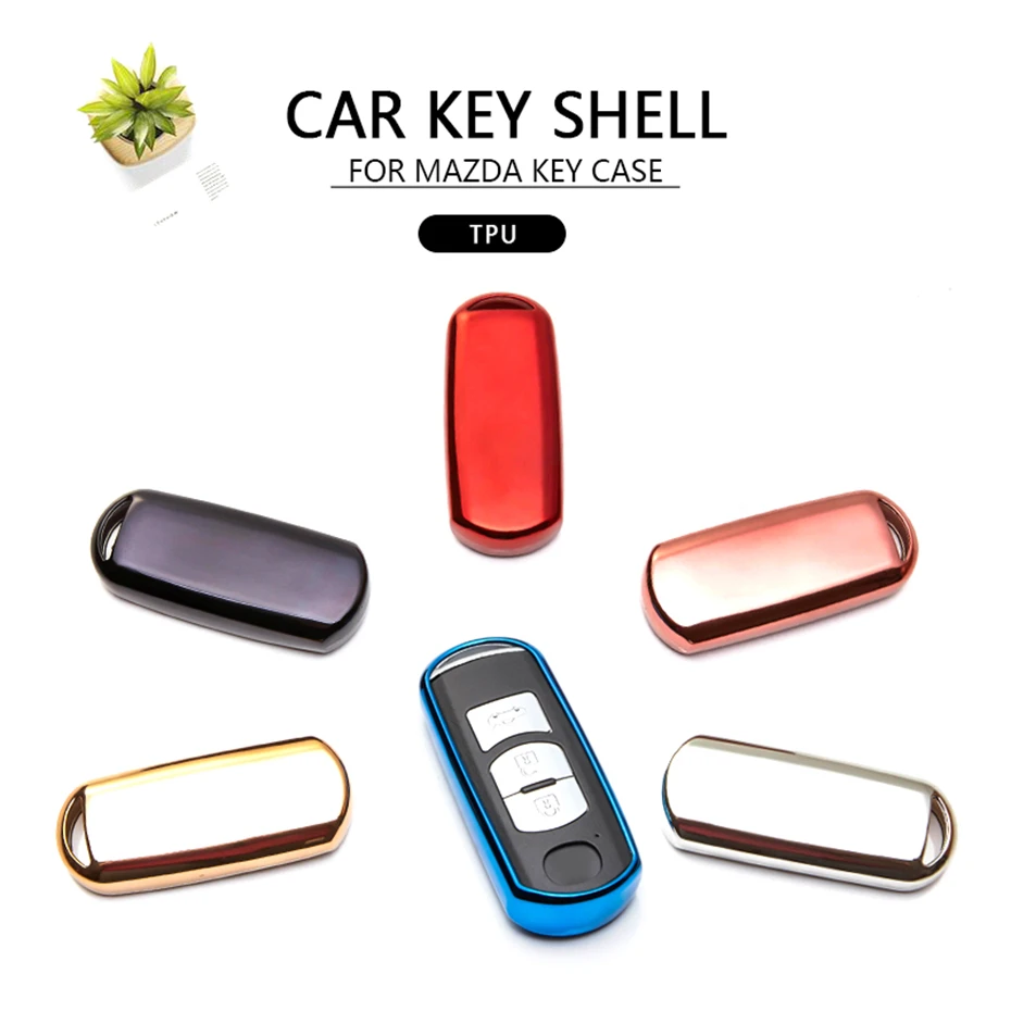 KUKAKEY чехол для ключей автомобиля для Mazda 3 6 CX5 CX7 323 626 Familia чехол для ключей сумка держатель Подвеска Аксессуары для стайлинга автомобилей