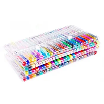 

100 Gel Pens Coloring Pens Set for Adult Coloring Books Scrapbooking Drawing Writing Including Glitter Metallic Pastel Neon Sw