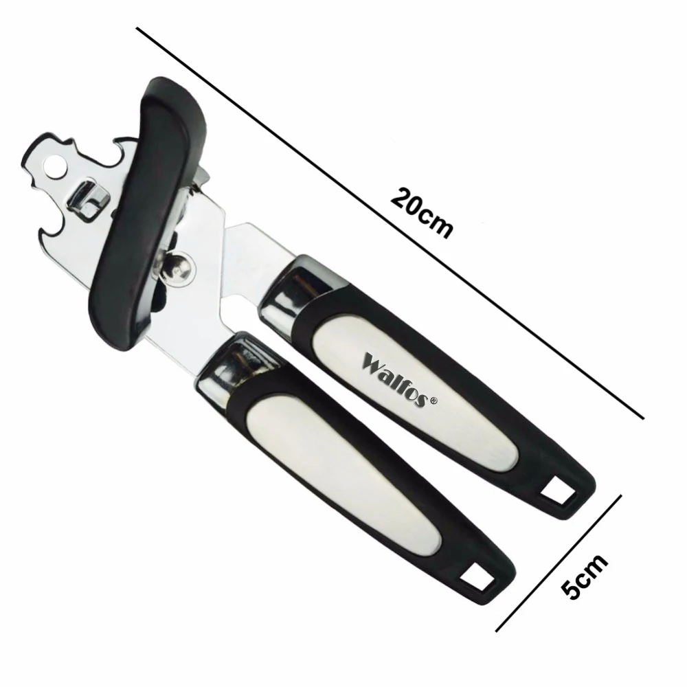 WALFOS high quality stainless steel Cans Opener Professional Ergonomic Manual Can Opener Side