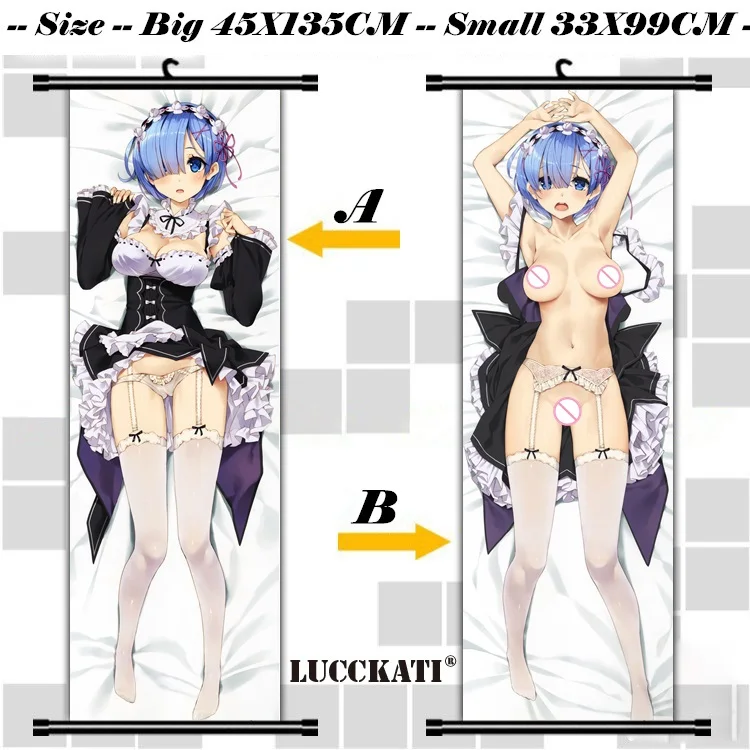 yande.re 380194 breasts dakimakura garter_belt maid nipples no_bra nopan open_shirt private_garden rem_(re_zero) stockings thighhighs tsurusaki_takahiro__