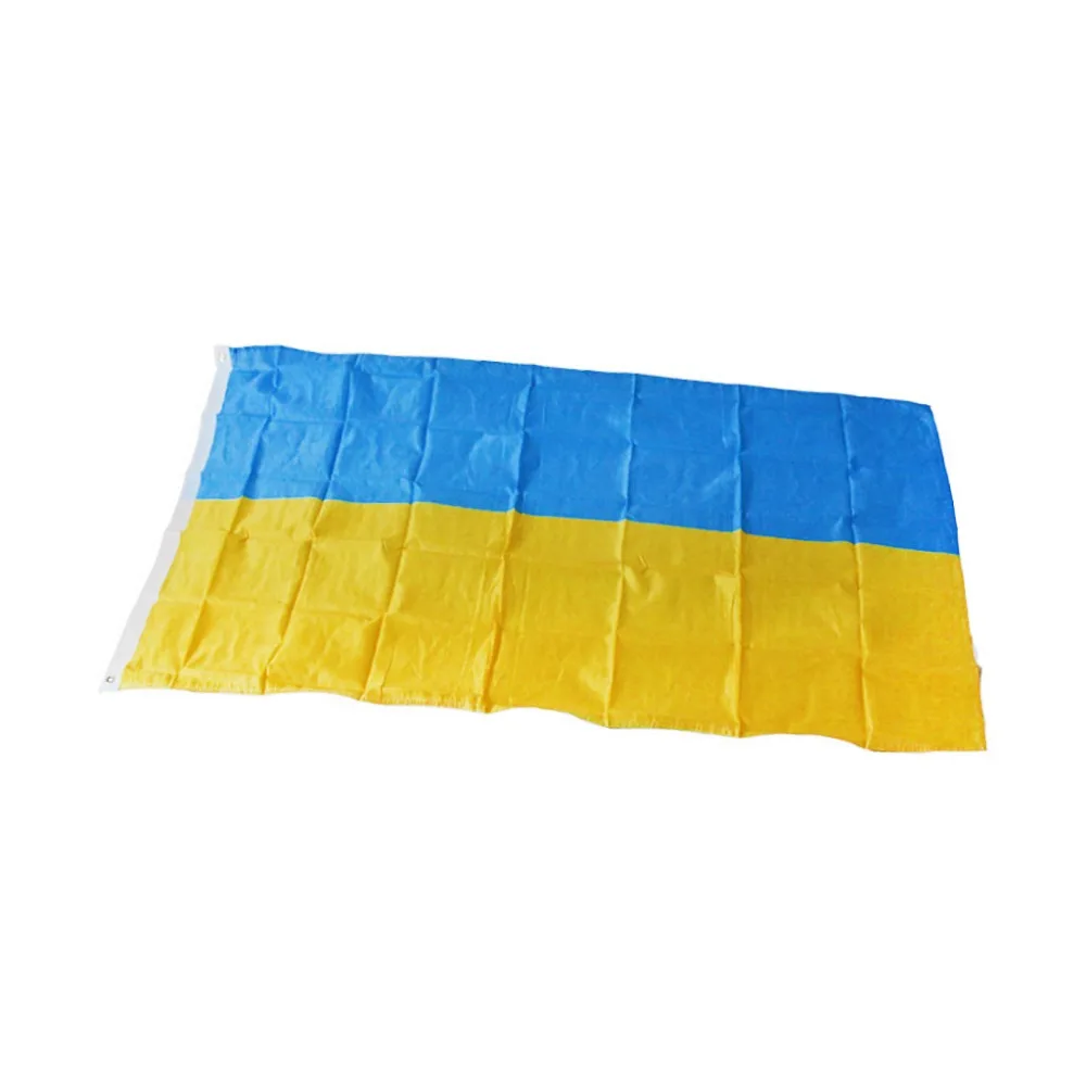 90*150 см национальный флаг Украины фестиваль украшения дома Летающий полиэстеровый баннер