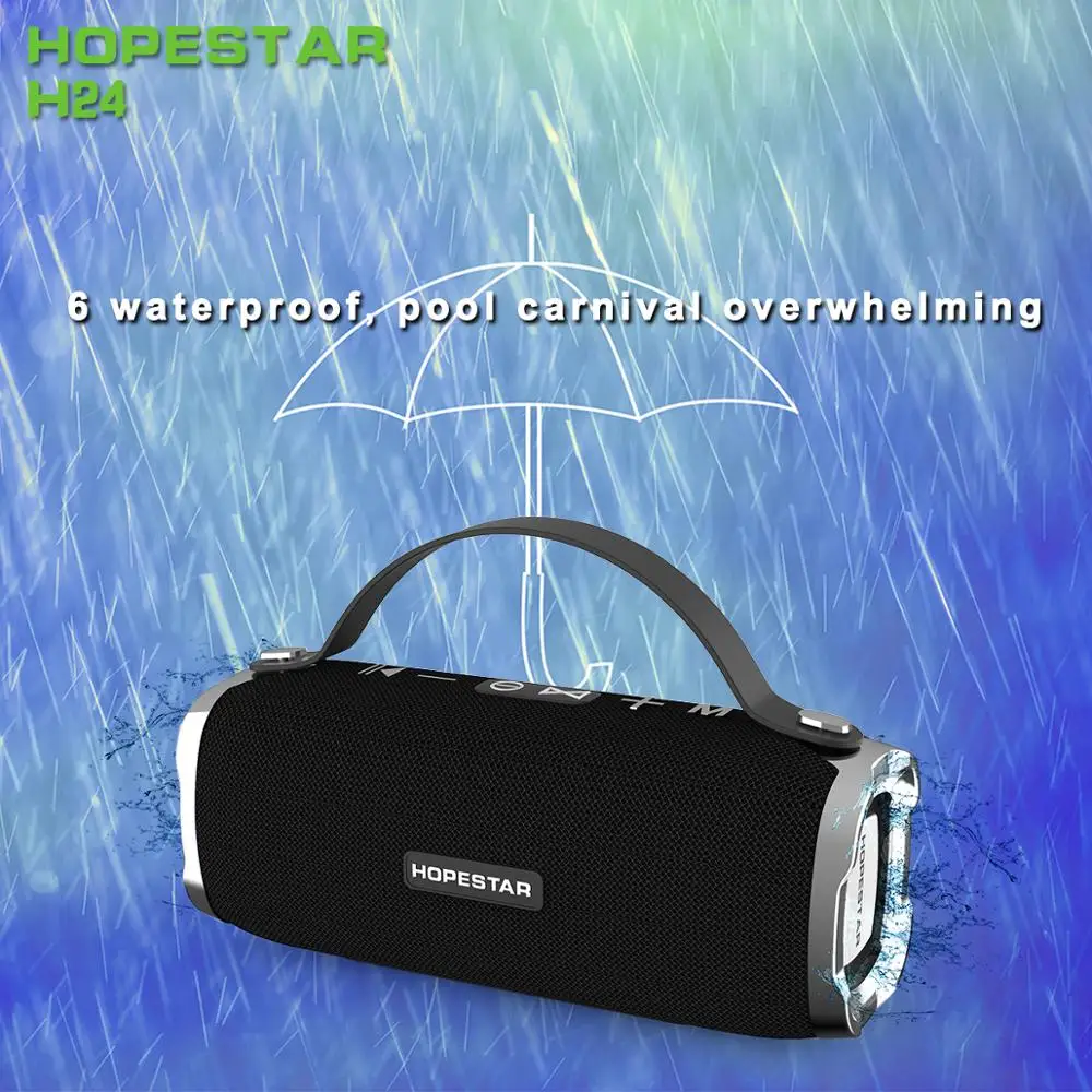 

HOPESTAR H24 5W*2 Bluetooth Speaker 1800mAH Portable Wireless Loudspeaker Sound System stereo Outdoor Speaker