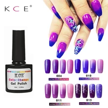KCE Новая мода для женщин 18 цветов лак для ногтей изменение температуры цвет ногтей УФ-гель для ногтей отмачиваемый Гель-лак