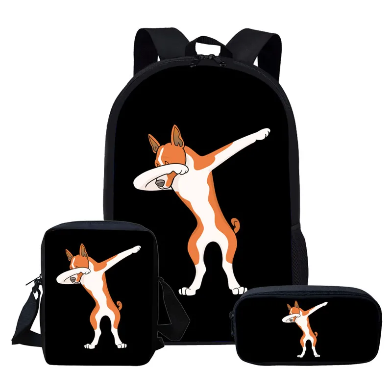 Twoheartsgirl, детские школьные сумки, набор, милые, с принтом собаки, для подростков, девочек, школьные сумки для детей, школьников, рюкзаки - Цвет: L5412CEK