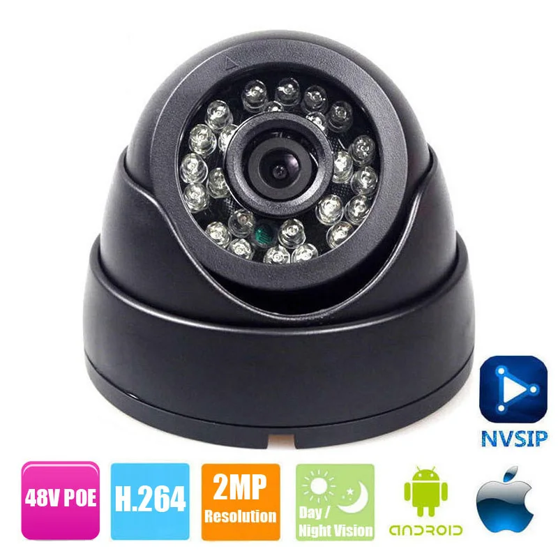 HD 1080P Мини IP камера безопасности POE 2MP Сеть CCTV купольная домашнее наблюдение Onvif P2P