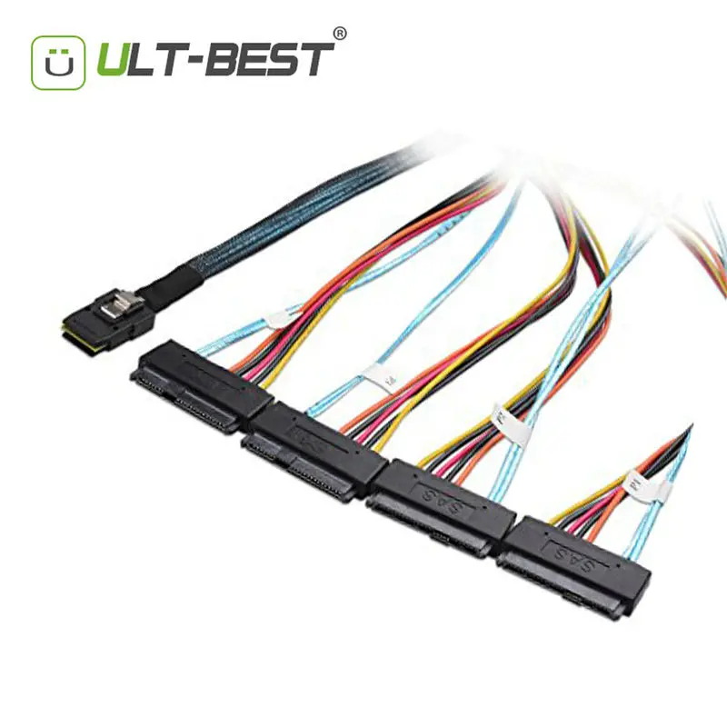 ULT BEST Mini SAS 36Pin (SFF 8087) с внешней резьбой на 4х 29 8482)|host mouse|host mediahost cable |