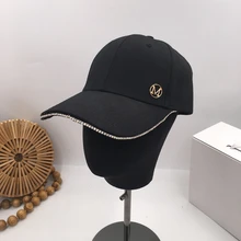 Новая бейсбольная кепка для студентов предотвращается из хлопка, Джокер запекается топи Женская яркая дрель han edition модная шапка