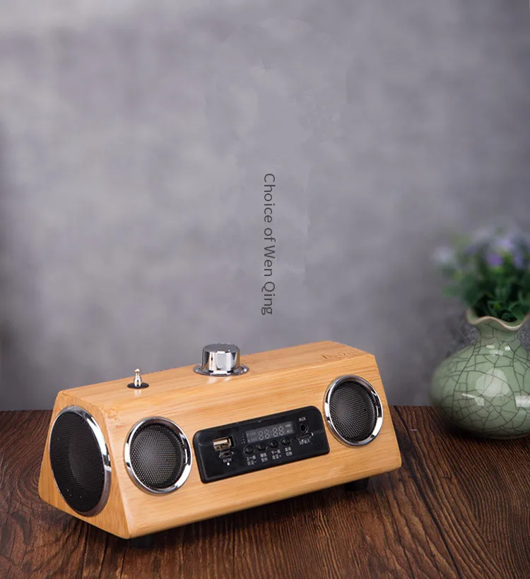 Wooden Bluetooth Speaker Wireless Smart Speaker