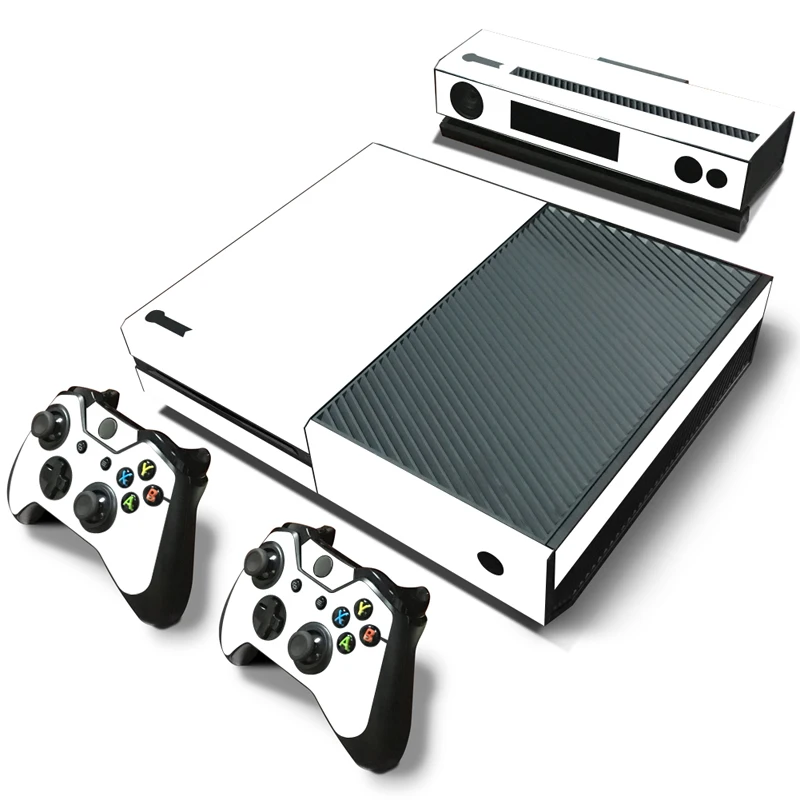 

Pure Solid White Pattern Vinyl Sticker Protective Cover film Decal for XBOX One+2 Controller Skins sticker for xbox one console