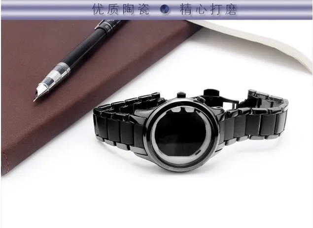 Shengmeirui керамический ремешок+ чехол часы аксессуары для ar1451 ar1452 кварцевые часы женские и мужские браслет 22 мм 24 мм браслет