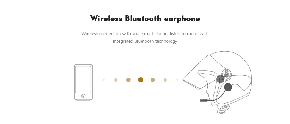 Мотоцикл Шлемы-гарнитуры Беспроводной Bluetooth наушники ручной Бесплатные динамики для MP3 MP4 смартфон