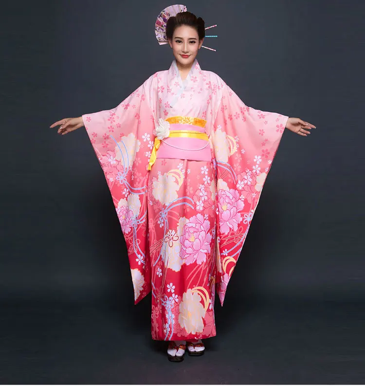 Nowa Partia Cosplay Cotume Japoński Yukata Kimono Kobiety Tradycyjne 