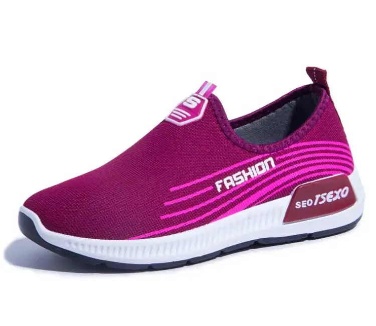 Женская обувь; Новинка года; сезон весна; модные сетчатые дышащие кроссовки для бега; Женская Повседневная прогулочная обувь; женская обувь;#58 - Цвет: Красный