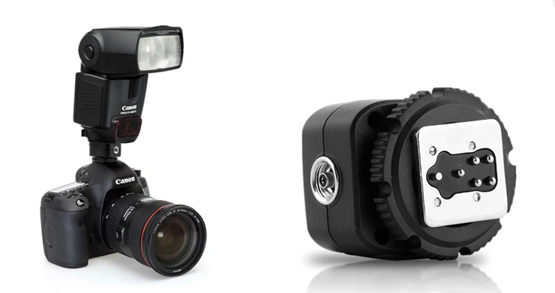 Pixel TF-321 ttl Вспышка Горячий башмак адаптер конвертер для Canon 580EX 550EX 600D 700D 70D 6D 60D 550D 5D камера и вспышка