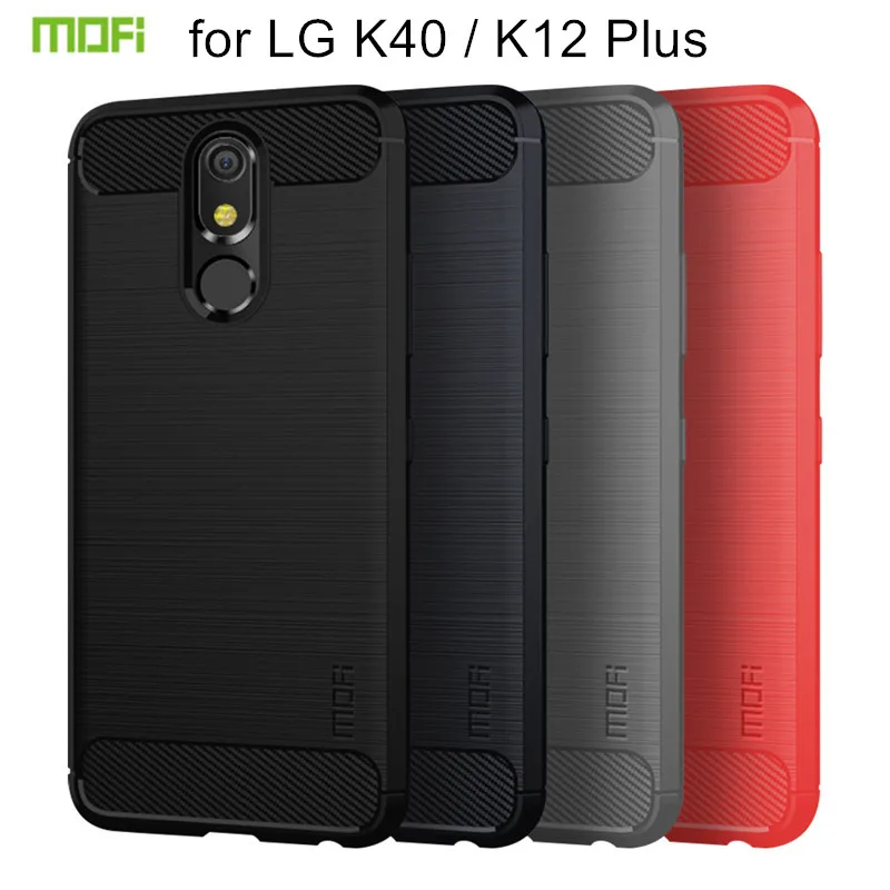 Для LG K40 чехол для задняя крышка MOFi мягкий из углеродного волокна K12 плюс