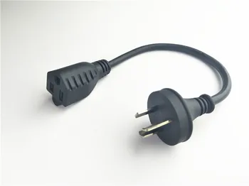 

AS3112 Australia three plug To American female Socket Short Adapter Cable For UPS PDU About 30CM,American Australia Power Cord