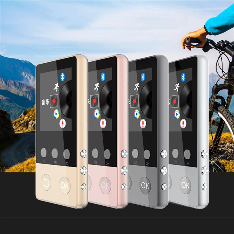 MP3 плеер HIFI Bluetooth4.0 1 8 дюймовый TFT экран музыкальный с диктофоном шагомером видео fm