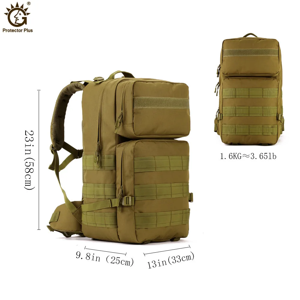 55L тактический рюкзак 17 дюймов для ноутбука Molle армейский военный рюкзак Водонепроницаемый походный рюкзак для кемпинга рюкзак для путешествий