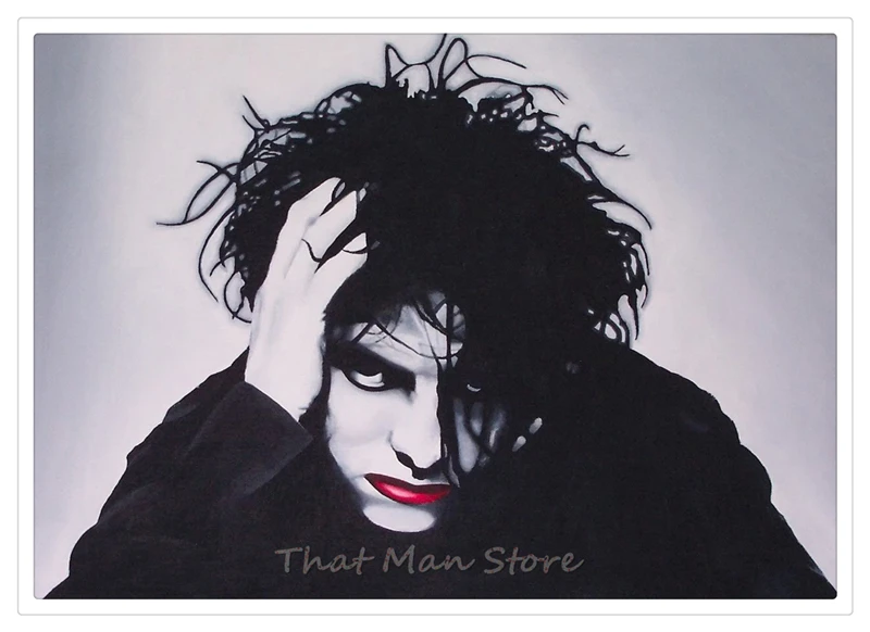 Музыкальная рок группа The Cure белый постер из крафт бумаги для гостиной столовой