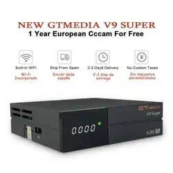 GTMedia V9 Супер Спутниковый ресивер bult-в WiFi с 1 год Испания Европа Cccam Клайн Full HD DVB-S2/S Freesat V9 супер рецепторов