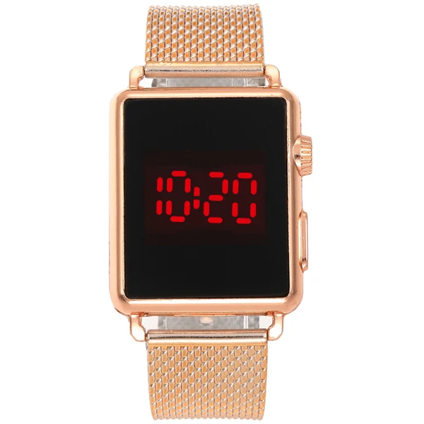 Men and Women Sport Casual LED Watches Men's Digital Watch Man Military Wrist Watch Touch Screen Watch Relogio Masculino - Цвет: Rose Gold