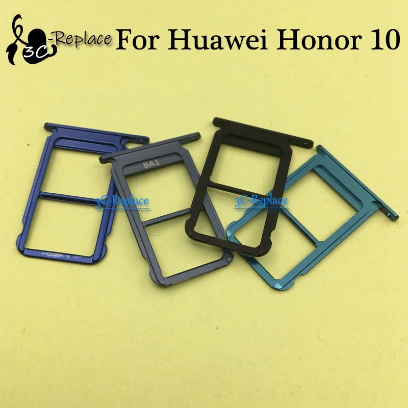 Для Huawei Honor 10 honor10 Sim Tray держатель карты Micro SD слот части адаптер Sim-карты | Мобильные