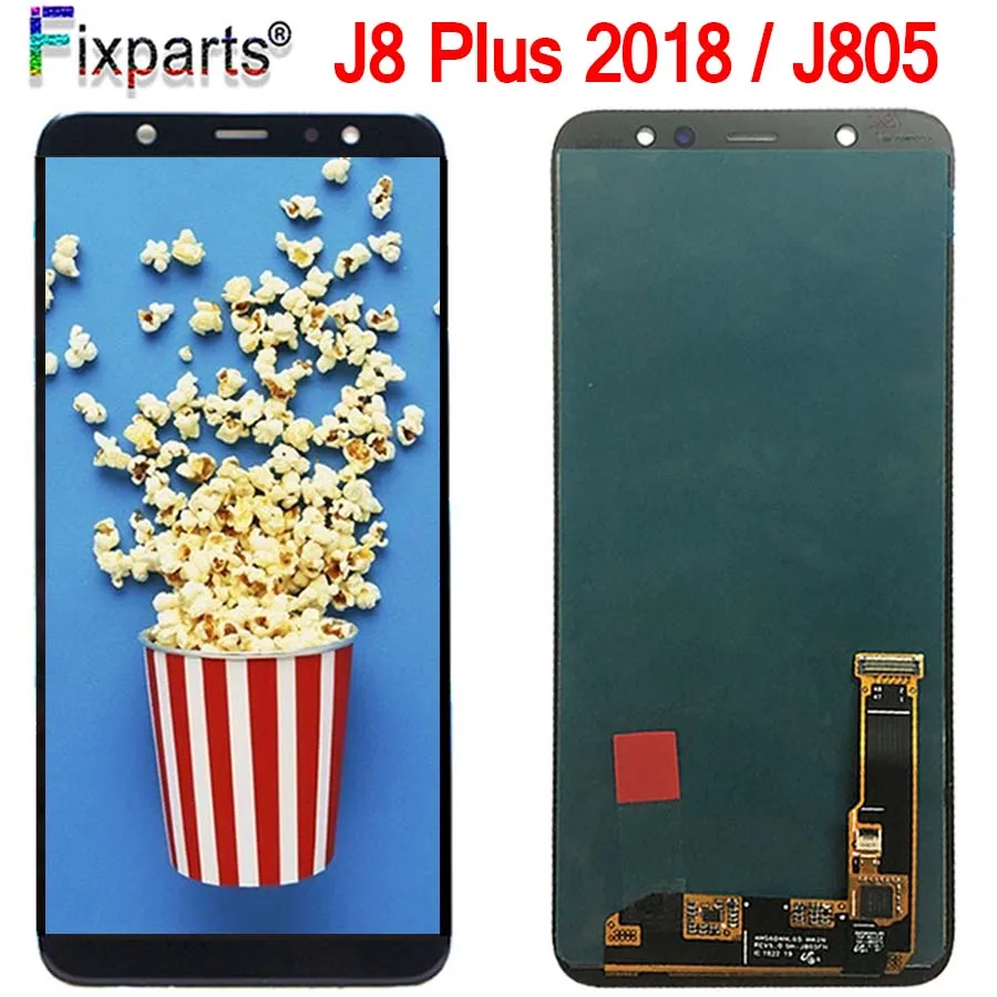 

For Samsung Galaxy j8 Plus 2018 LCD Touch Screen Digitizer Assembly For Samsung j8 Plus j8+ LCD For Samsung j805 LCD Display