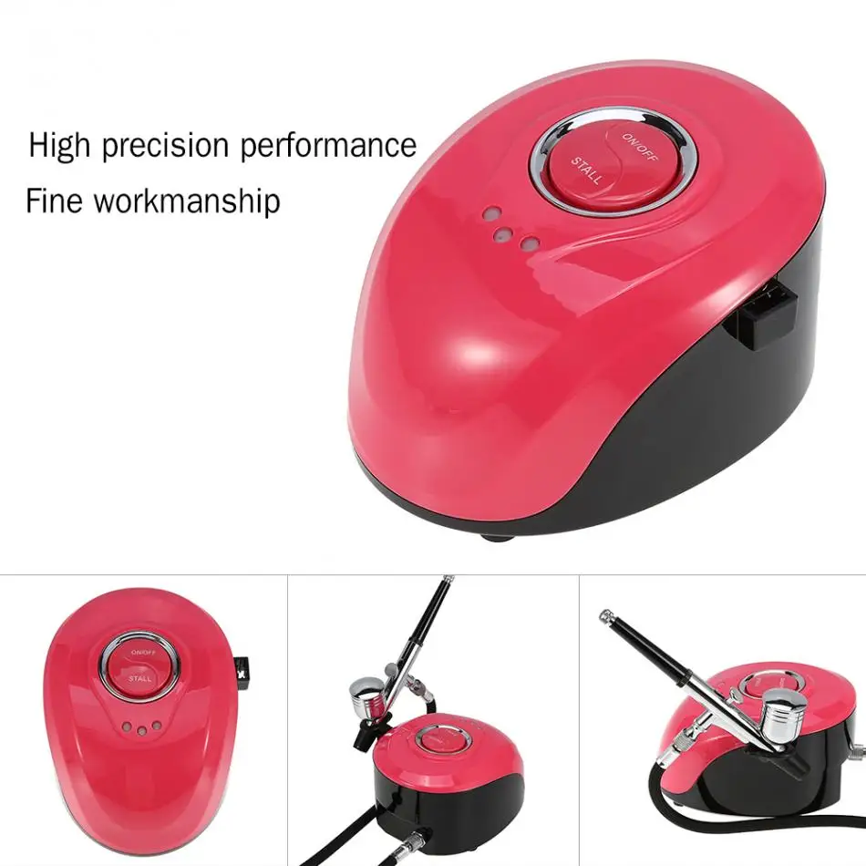 

Airbrush Kit Compressor Portable Airbrush Tattoo Make Up 3 Speeds Adjustable Tattoo Airbrush For Nail Art Painting Tool