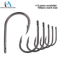 Maximumcatch 100 шт./партия Классический карповый рыболовный крючок из углеродистой стали#1#2#4#6#8 для ловли карпа
