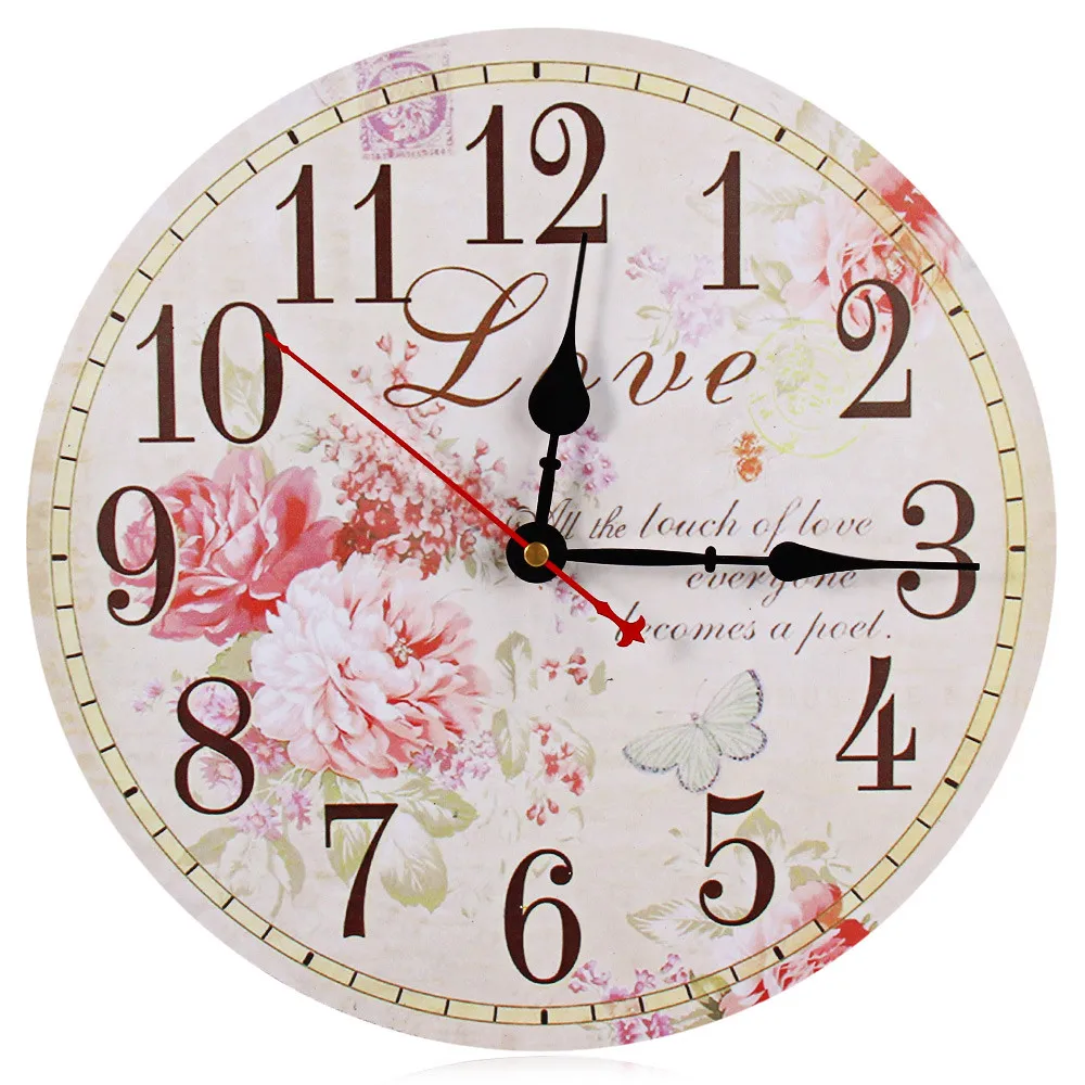 ON SALE ! New Best Deal Retro Vintage Wooden Decorative Peony Round