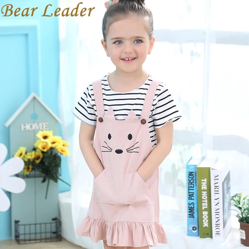 

Bear Leader Girls Clothing Sets 2019 Brand Girls Clothes Striped T-shirt+Short Pants Floral Pattern Skirt 2Pcs Children Clothing