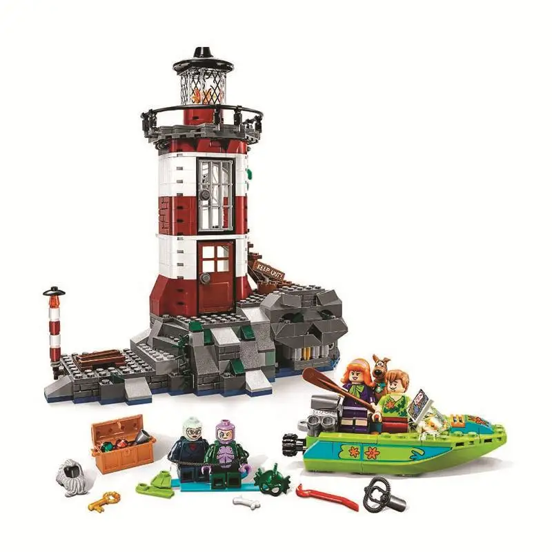 

Bela Compatible legoe giftse Scooby Doo Dog Haunted Lighthouse3D Building Blocks Bricks Toys