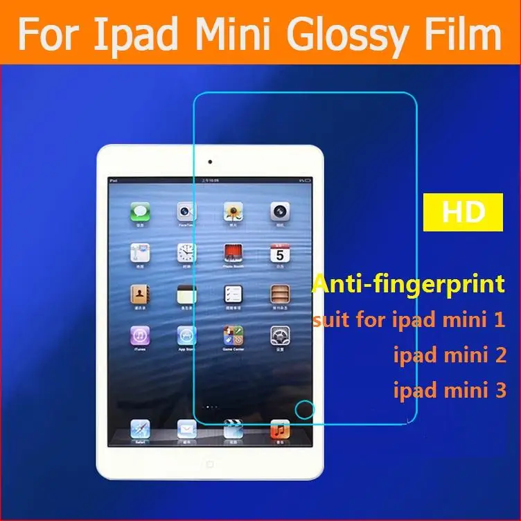 

BEST Anti-fingerprint Clear glossy Screen Protector film For iPad mini 1 2 3 7.9" Front HD LCD screen Protective Films Low sales