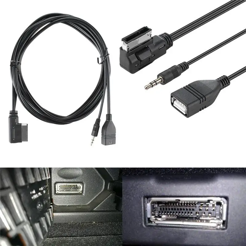 Kuulee AUX аудио кабель MDI AMI интерфейс USB + 3 5 мм зарядное устройство музыкальная линия