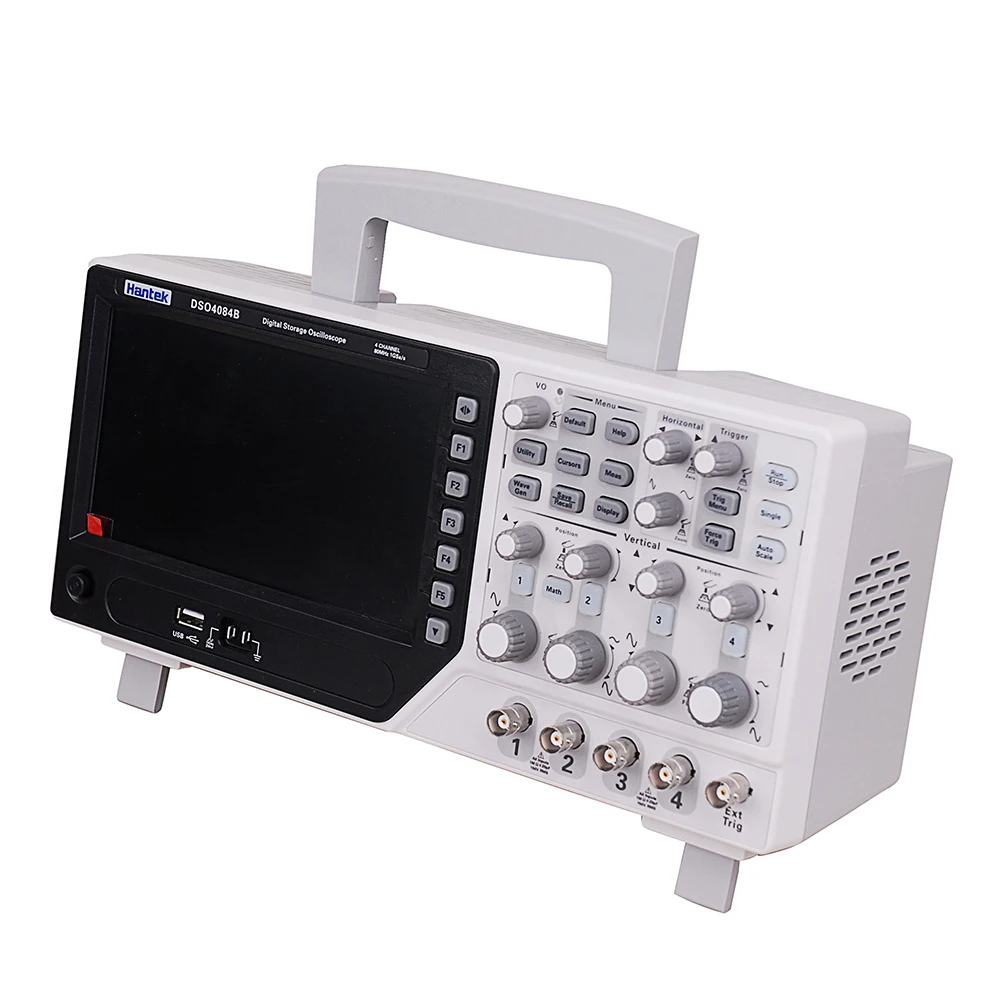 Hantek DSO4084B 80 МГц 1GS/s 4CH Осциллограф USB ПК ЖК EXT DVM автоматический генератор диапазона +