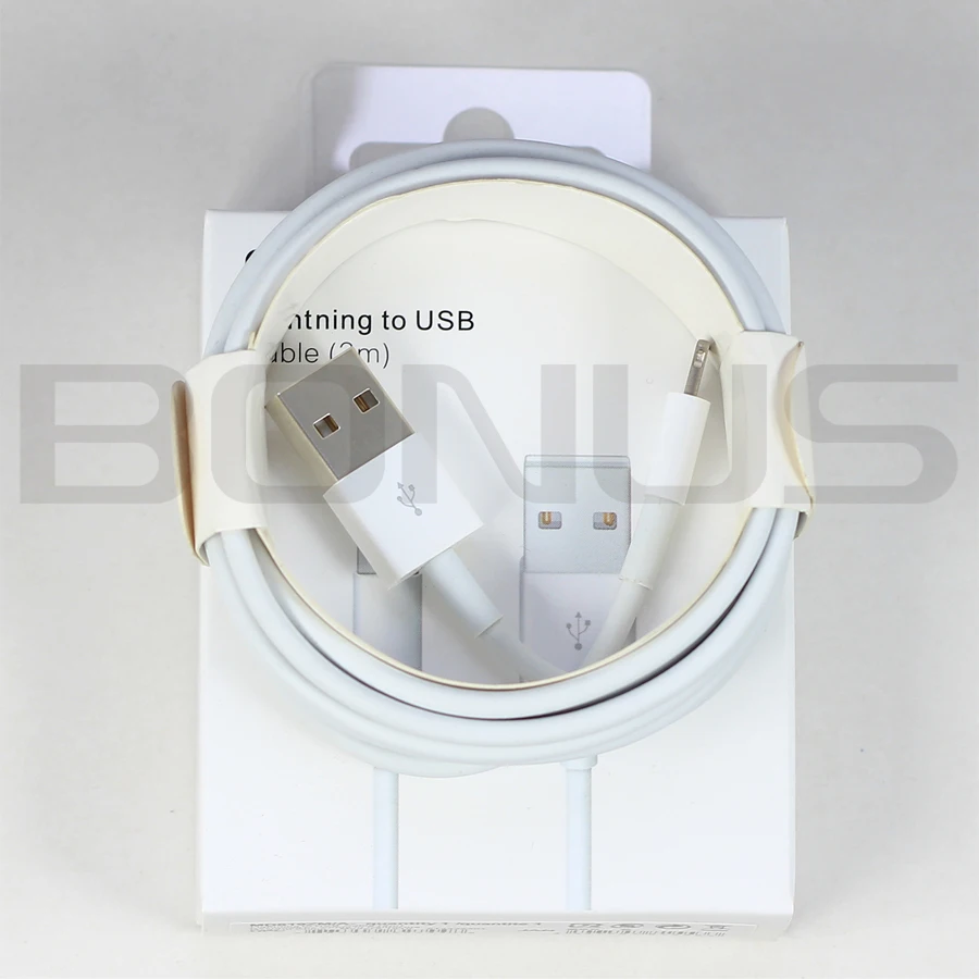 

10pcs/lot 2M 6ft Genuine E75 5ICs Chip USB Charging Sync Data Cable for iPhone 7 6 5 with box